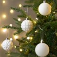 thumbnail image 6 of Valery Madelyn 24ct 2.36 inches Christmas Ball Ornaments Set, Shatterproof White Christmas Party Ball Hanging Ornaments Decoration for Xmas Holiday Tree, 6 of 7