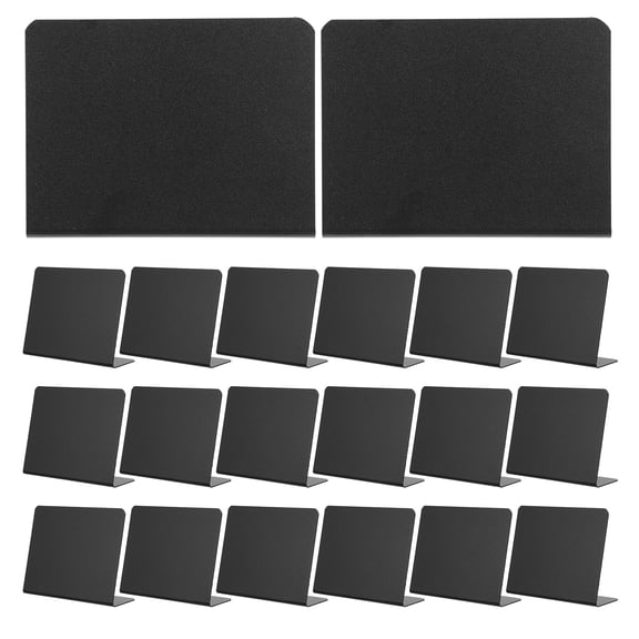 GETAJGHSD Stable Standing Chalkboard Sign Black PVC for Home Easy to Write 20Pcs