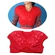 thumbnail image 5 of Chaqueta recortada de plumón para mujer ligero cálido Calentador de hombros Protector de envoltura térmica Rojo M Colcomx Calentador de hombros hacia abajo, 5 of 8