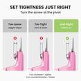 thumbnail image 4 of MelodySusie Acrylic Nail Clippers, Adjustable Stainless Steel Trimmer for Fake Nail Tips and Acrylic Nails,pink, 4 of 7