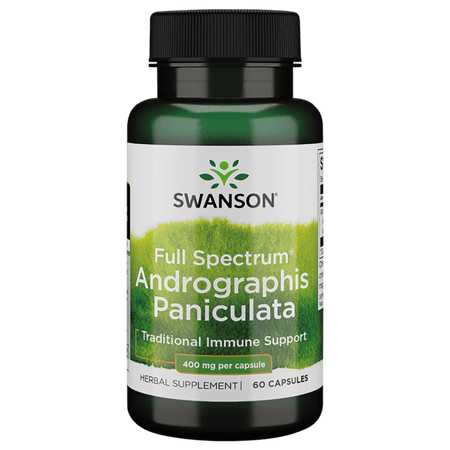 Swanson Full Spectrum Andrographis Paniculata 400 mg 60 Capsules
