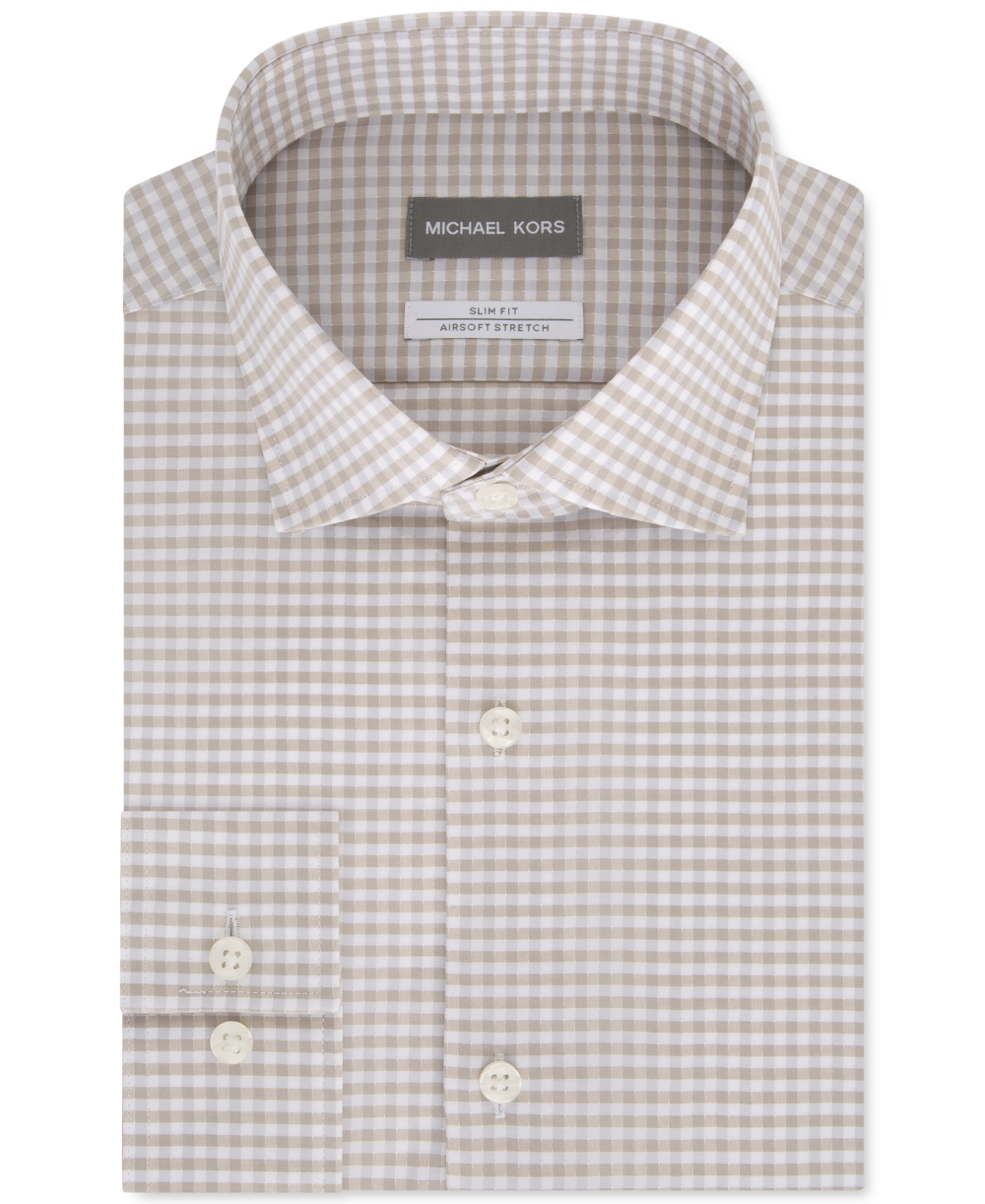 Michael Kors Mens Dress Shirt Slim Fit 