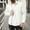 White, variant on zejinsd Fall Jacket for Man Casual Fashionable Long Sleeved Button Down Lightweight Zipper Business Jacket