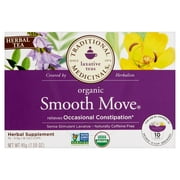 Traditional Medicinals Smooth Move Organic Herbal Tea, 10 count, .16 oz, 6 pack