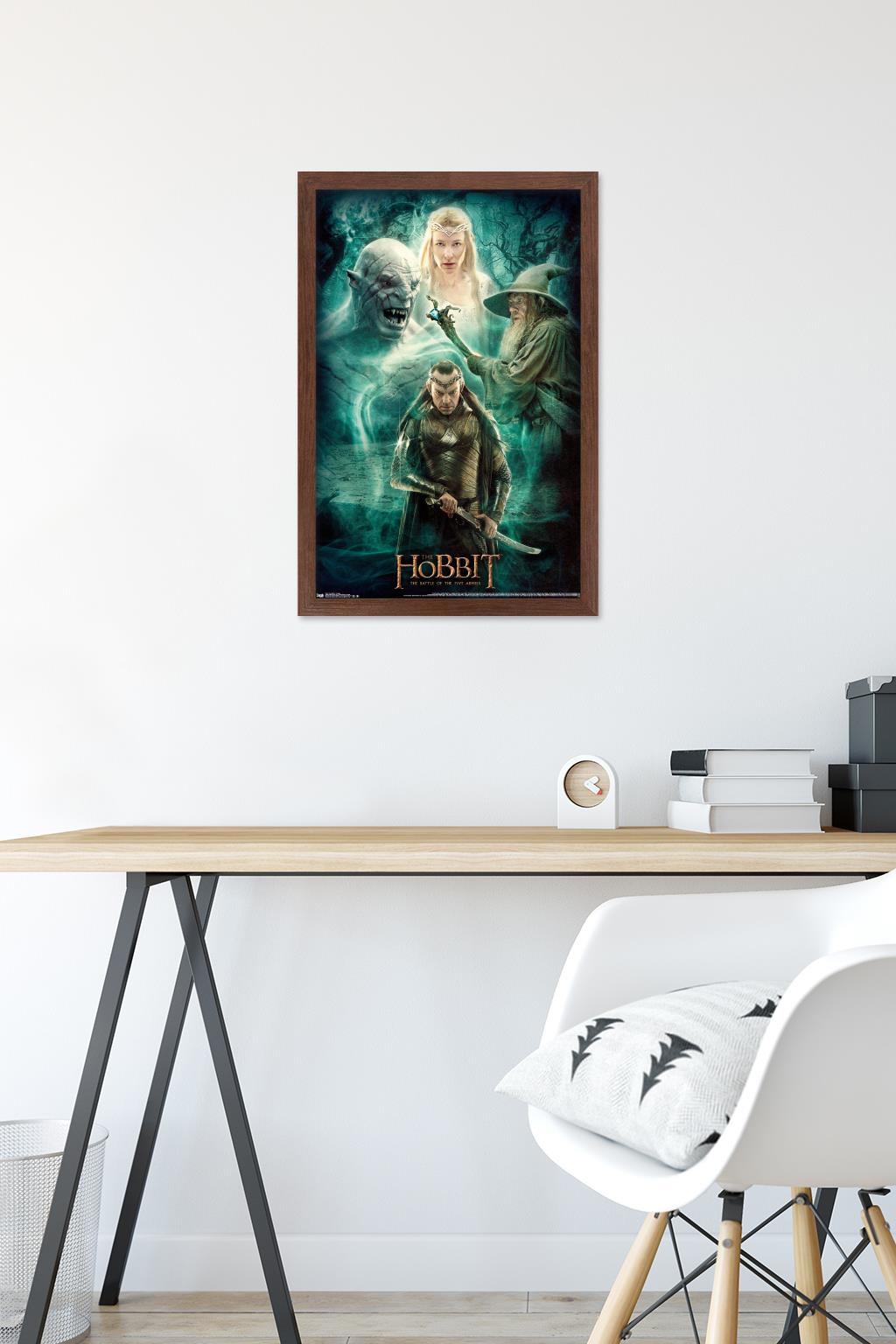 The Hobbit: The Battle Of The Five Armies - Collage Wall Poster, 14.725" x 22.375", Framed