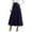 Blue, variant on Wdgfv Women's Vintage High Waist Wool Blend Plaid A-Line Long Maxi Skirt with Pocket