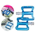 thumbnail image 2 of Pedales de plataforma para bicicleta, pedales planos de aleación de aluminio ligeros y duraderos antideslizantes, Azul, 2 of 9