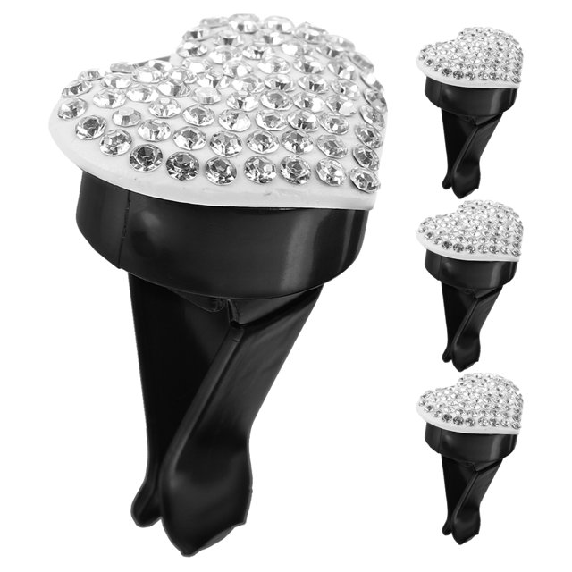 4 clips para la ventilación del coche, ambientadores con forma de corazón, aromatizantes para el interior del coche.