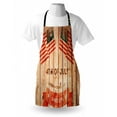 thumbnail image 3 of 4th of July Apron Wooden Planks Background with United States Flag Design and Colorful Banner, Unisex Kitchen Bib Apron with Adjustable Neck for Cooking Baking Gardening, Multicolor, by Ambesonne, 3 of 3