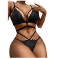 thumbnail image 1 of Lencería sexy para mujer Encaje Ahueca hacia fuera Tentación Babydoll Ropa interior Bragas Calzoncillos Ropa de dormir Calzoncillos Traje Fridja nalpqowj45398, 1 of 9