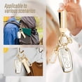 thumbnail image 5 of Key Fob Cover Compatible with Ford Fusion Bronco F-150 F-250 F-350 F-450 F-550 Ranger Figo Keychain Case Holder Protector,Gold-Blue, 5 of 7