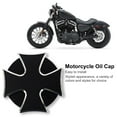 thumbnail image 3 of Fuel Gas Tank Oil Cap, Motorcycle Fuel Tank Cap Sealing Perfect Fit Wear Resistant Easy To Clean  for Touring Black,Silver, 3 of 7