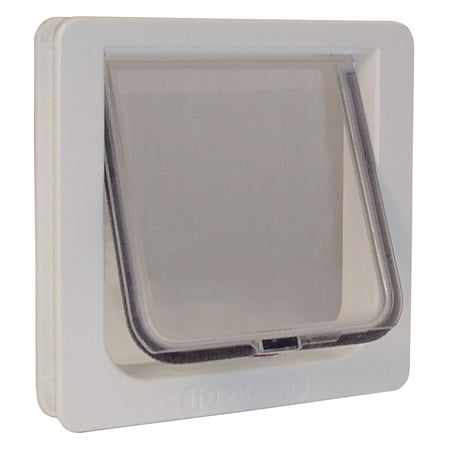 Ideal Pet Products Lockable Cat Flap Door Small White 1.625