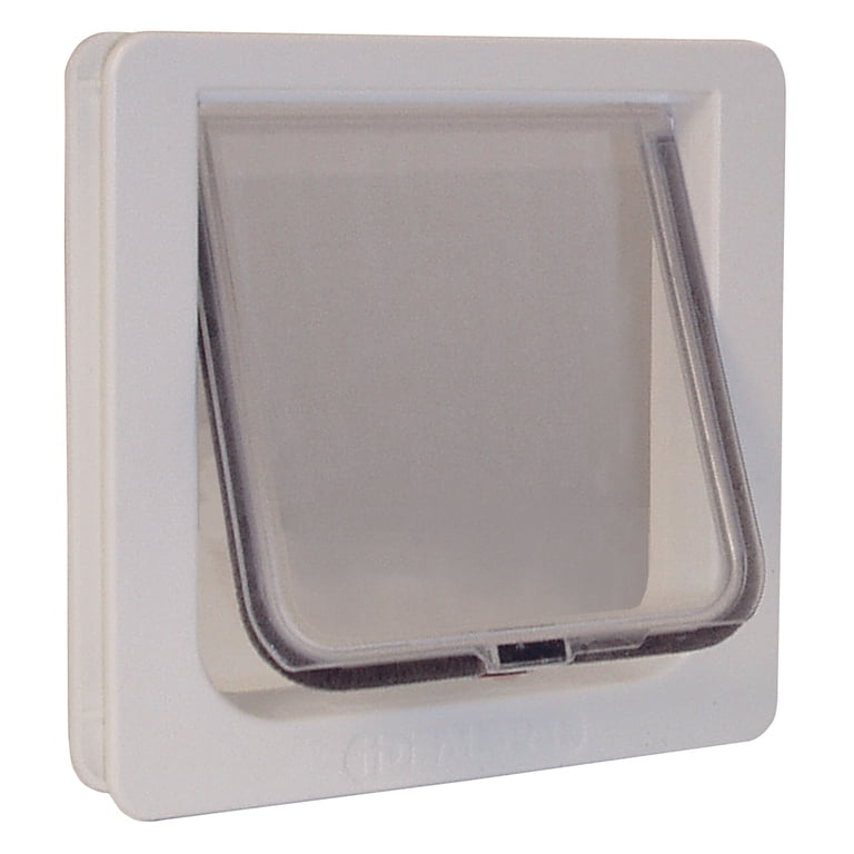 Ideal Pet 4-Way Locking Cat Flap, White photo 2