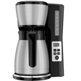 thumbnail image 6 of 12 Cup Thermal Programmable Coffee Maker with Brew Strength and Technology, Black/Steel, 6 of 6