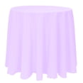 thumbnail image 1 of Ultimate Textile 126-Inch Round Polyester Linen Tablecloth Lilac Light Purple, 1 of 4