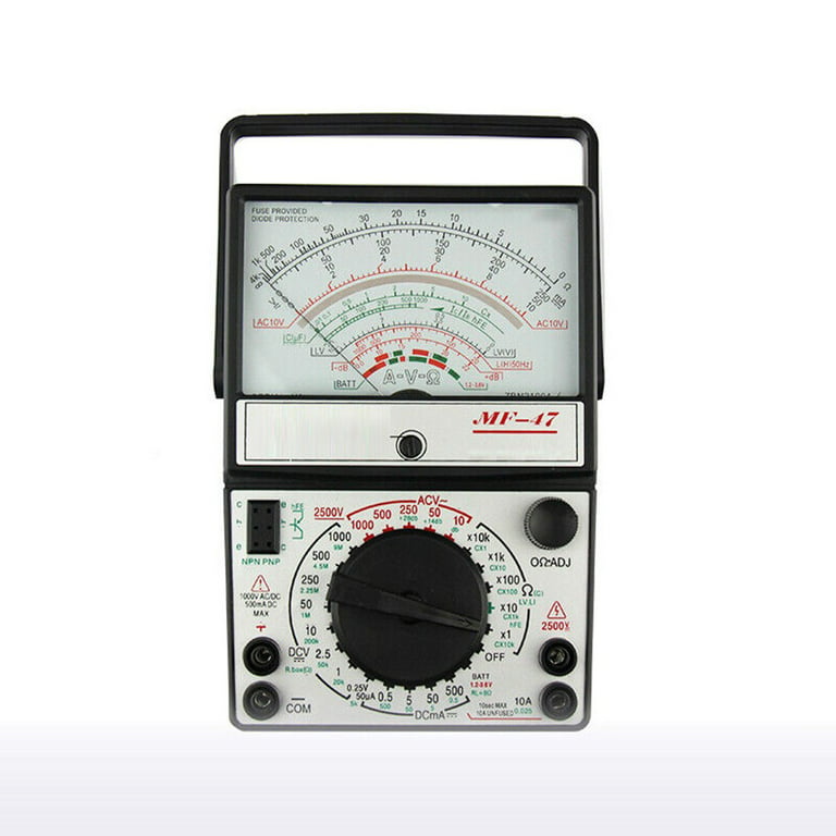 MF-47 Analog Multimeter AC/DC 1000V Voltmeter Ammeter Ohmmeter Tester Meter  Volt