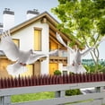 thumbnail image 4 of 12 vallas de plástico de 3 secciones contra espinas de pájaros y techo con púas de plástico para evitar ardillas, cuervos, gatos y pájaros., 4 of 5