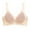 Beige, variant on Womens Comfort Ice Silk Bras Seamless Wireless Push Up Supportive Bralettes No Underwire Smoothing Full Coverage Everyday Bra