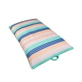 thumbnail image 2 of Big Joe Lagoon Lounger No Inflation Needed Pool Float, Rivera Stripe Turquoise Double Sided Mesh, Quick Draining Fabric, 5 feet Giant, 2 of 7