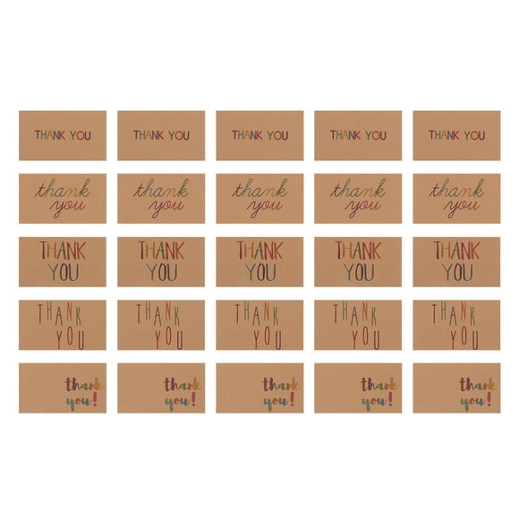 150Pcs Thank You Cards Festive Greeting Cards Chic Blessing Gift Greeting Cards