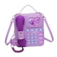 thumbnail image 2 of Bolso bandolera para teléfono, original bolso de hombro de PU con forma de teléfono, ideal para maquillaje y paraguas. Púrpura, 2 of 9