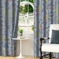 thumbnail image 4 of LFEEY Room Darkening Grommet Curtains, Mauve Botanical Print, 52x72 inches, 2 pcs, 4 of 6