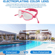 thumbnail image 4 of Máscara de buceo para niños, máscara de natación panorámica de 180°, lentes de vidrio templado antivaho, gafas de natación con cubierta para la nariz, 4 of 5