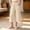 Beige, variant on Liyamei Girls Wide Leg Pants with Ice Silk and Loose Fit for Summer Casual Wear Size 5-15 Years