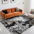 thumbnail image 1 of Alfombra Cryptolite Abstract Lavable 120 x 180 cm, color negro, 1 of 7