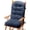 Blue, variant on Millsilo High Back Rocking Chair Cushions 44" x 19" x 4", Indoor Rocker Cushion Set for Wooden Rocking Chairs, Thick Tufted Seat & Back Pad with Non-Slip Bottom & Ties, Khaki
