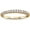 Clear & Yellow Gold-Tone, variant on Gold-Tone Sterling Silver Synthetic Onyx Halfway Eternity Band Ring Size 3