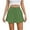 Green, variant on Timegard Wide Leg Shorts for Women Elastic Waist Loose Ruffle Summer Travel Casual Solid Color Shorts