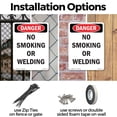 thumbnail image 3 of No Smoking Or Welding OSHA Danger Aluminum Sign 18 Inch x 12 Inch - 5 Pack, 3 of 8