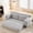Grey, variant on Loveseat Sofa with Memory Foam and Steel Frame, Convertible 2-in-1 Design with No Assembly for Small Spaces, Apartment, Home Office, Beige