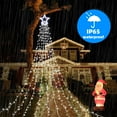 thumbnail image 6 of Welan Christmas Lights Outdoor,String Light 320 LED Waterfall Christmas Cone Tree Lights Christmas Toppers Fairy Lights with Remote for Yard Party Wedding Christmas Decor(8Modes,White）, 6 of 12