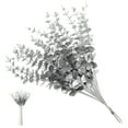 thumbnail image 1 of 20 tallos artificiales de eucalipto, hojas de eucalipto sintéticas, para centros de mesa de boda, decoración del hogar, tallos verdes realistas, 1 of 7