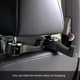 thumbnail image 5 of Ganchos para reposacabezas de asiento de coche, paquete de 2 ganchos duraderos para asiento trasero de coche, doble capa, ganchos giratorios de 360° con soporte para teléfono para carteras, bolsos y c, 5 of 5
