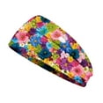 thumbnail image 5 of Qarigey Diademas de ganchillo Estiramiento Deportes Banda para la cabeza Tie-dye Banda ancha para el sudor Estampado Accesorios para el cabello Type2 NO2 Qarigey CBP275056, 5 of 5