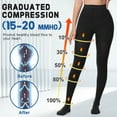 thumbnail image 3 of beister 15-20 mmHg Closed Toe Compression Tights, Graduated Support Pantyhose for Women & Men, 3 of 8