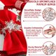thumbnail image 3 of Juego de 8 servilleteros navideños plateados con forma de copo de nieve for mesas de comedor: decoración rústica for bodas, Navidad, Acción de Gracias y cenas festivas., 3 of 6