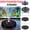 #02_Black_6.2 inches(No LED), variant on Solar Fountain with Colorful Led Lights, 3.5W Glass Solar Bird Bath Water Fountain with 8 Nozzles, Solar Fountain for Hummingbird Bathing, Outdoor Decor, Black
