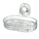 thumbnail image 1 of Jabonera, jabonera para pared de ducha, jabonera montada en la pared, jabonera para baño, cocina, transparente, 1 of 7