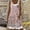 Pink, variant on Sakmal Long Dresses for Women A Line Tank Plus Size Beige Dress Floral Vintage Dresses for Women