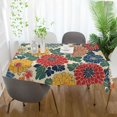 thumbnail image 3 of Yayeee Tablecloths 60" x 108" Rectangle Wrinkle Resistant Party Table Cover, Vibrant Flowers Pattern, 3 of 8