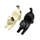 thumbnail image 4 of Soporte para teléfono móvil de gato - Soporte para teléfono móvil en forma de gatito de resina esculpida, gato crema con soporte para teléfono inteligente (blanco) brillar Electrónica, 4 of 4