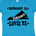 thumbnail image 4 of Inktastic Virginia Vacation Someone Loves Me Boys or Girls Baby Bodysuit, 4 of 5