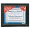 Nu-Dell Flat Leatherette Document Frames, 2 / Pack, Black