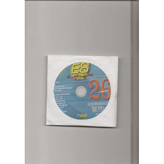 Karaoke Chartbuster Cd G Essential 450 Vol. E-8 Disc 26