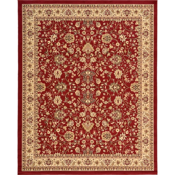 Yasmin Collection Rug 8' x 10' Burgundy Medium Rug Perfect
